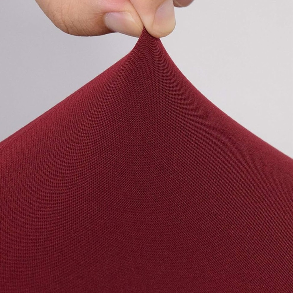 4 Burgundy Chair Slipcovers - Picture 3 of 5